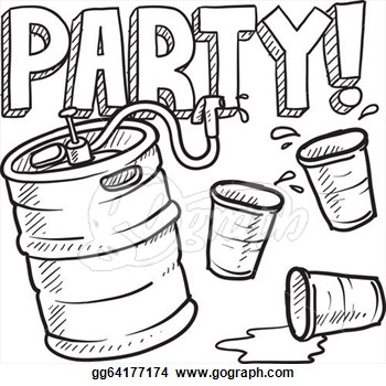 Drinking Party Clipart.