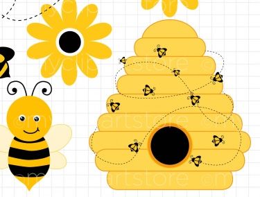 Pix For > Bee Nest Clip Art.
