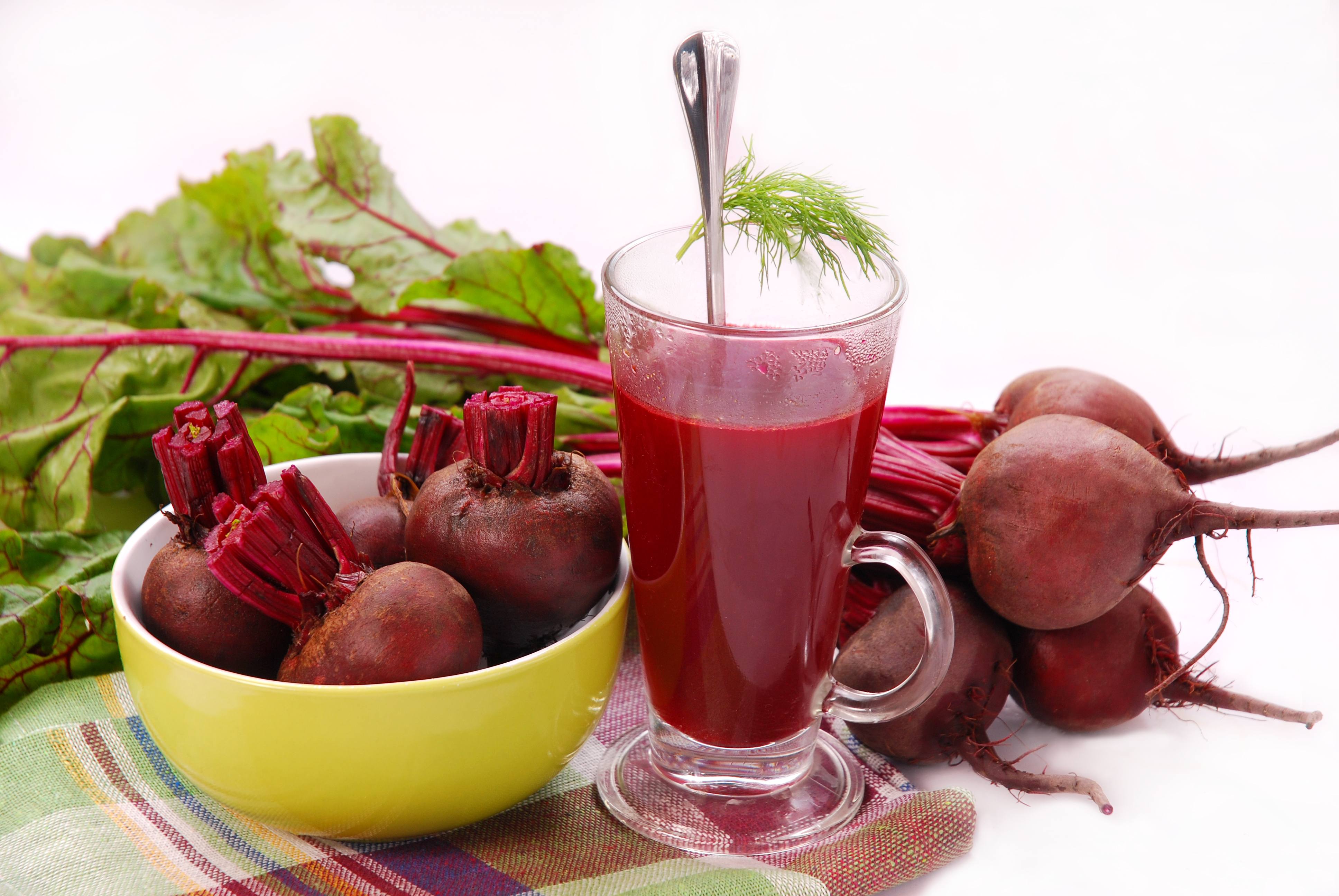 Drink useful beet juice.