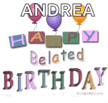 Happy Belated Birthday Images Free GIFs.