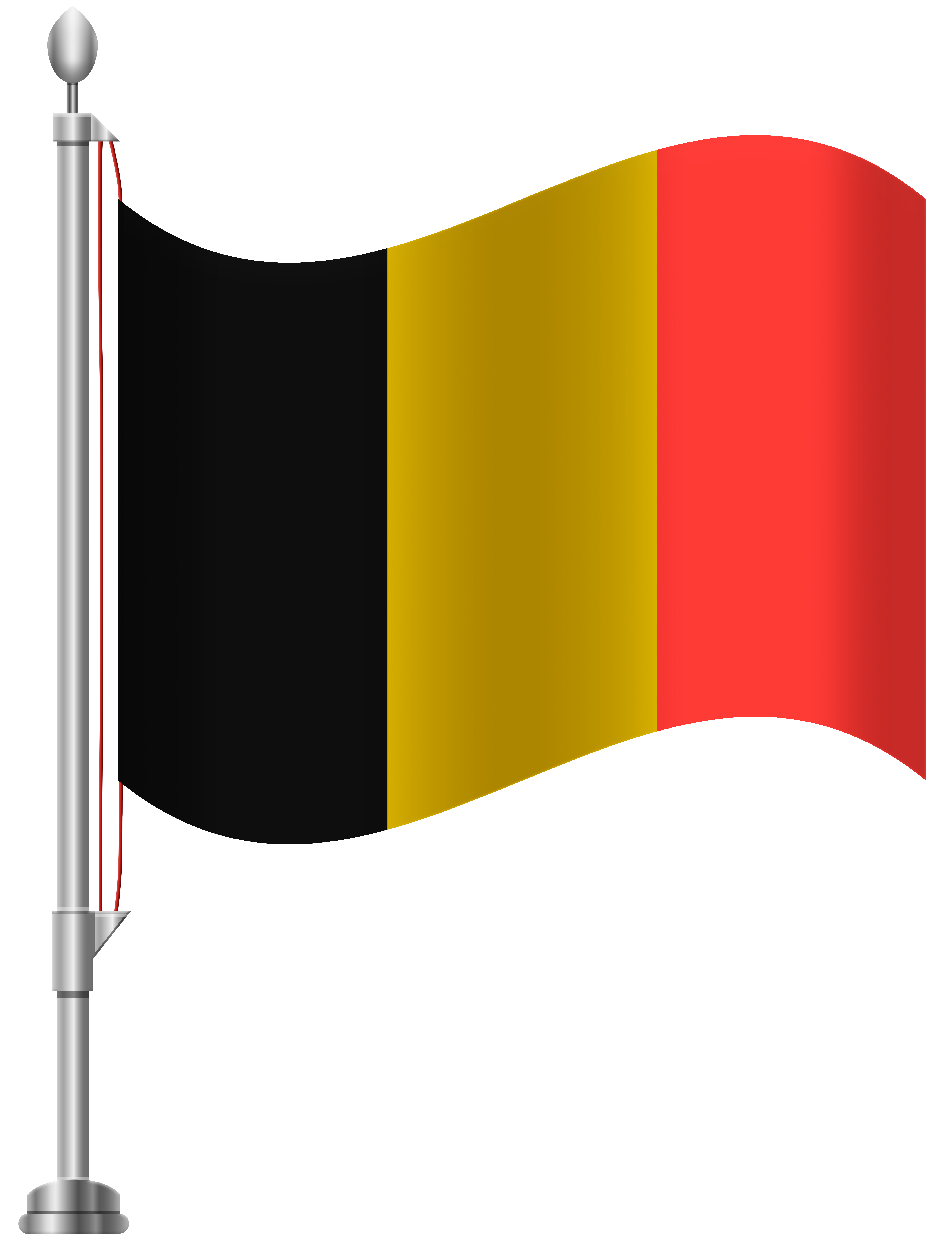 Belgium Flag PNG Clip Art.