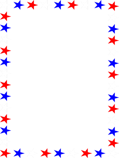 Red white and blue flag stars clipart.