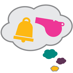 Whistle clipart bell.