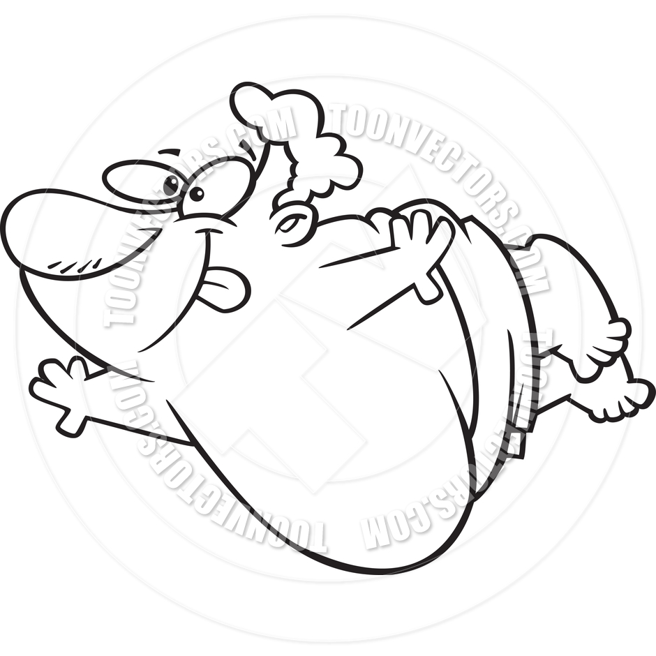 Funny Belly Flop Clipart.