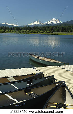 Stock Photography of Three Sisters, OR, Oregon, Black Butte Ranch.