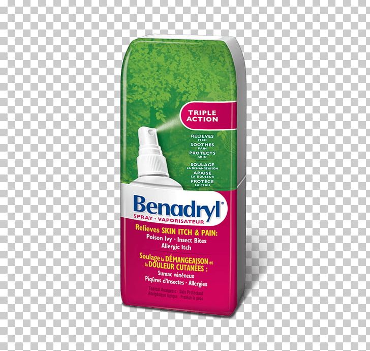 Benadryl Itch Cooling Spray Extra Strength Diphenhydramine Topical.