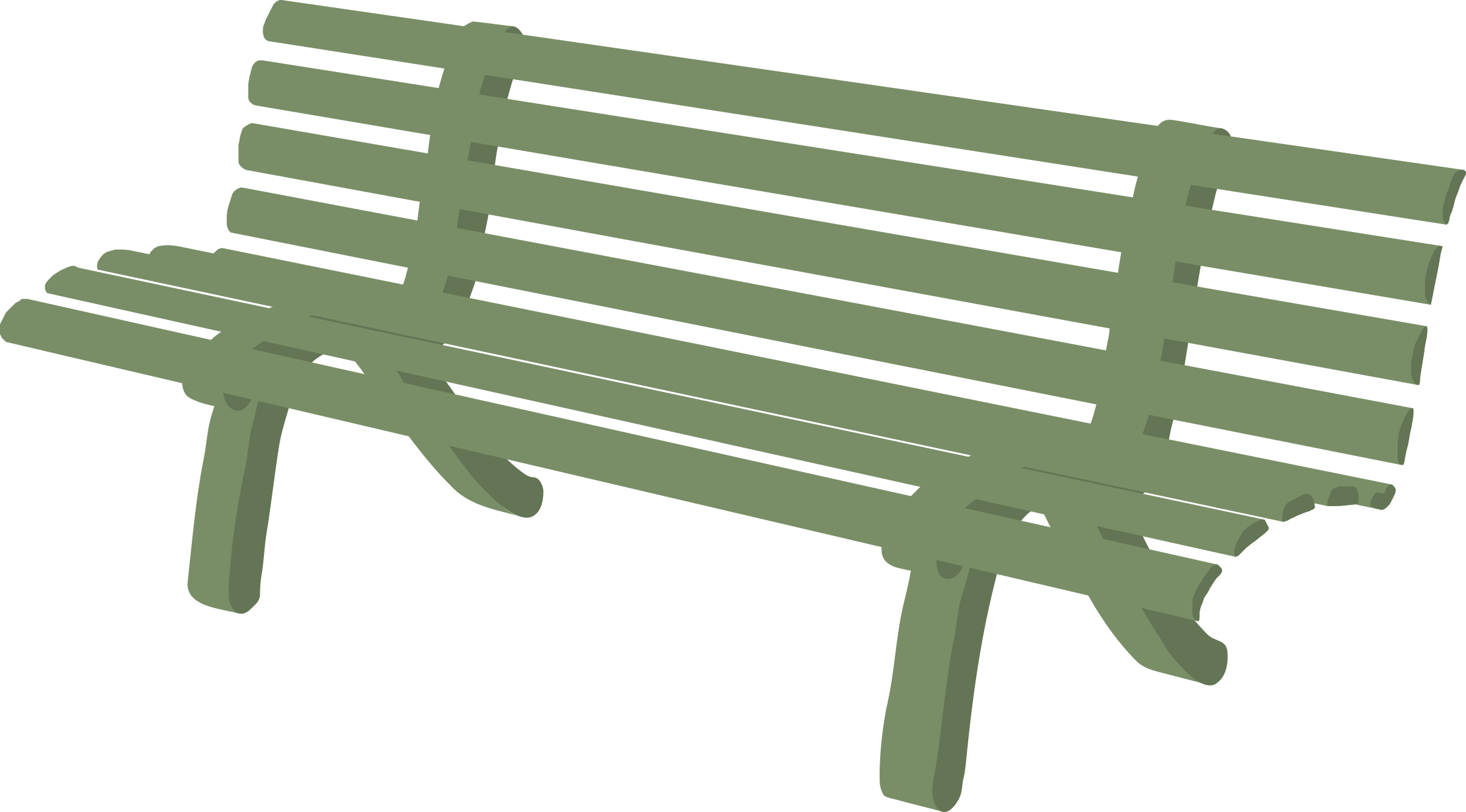 Clipart people on benches.