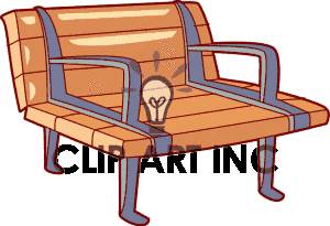 Clipart park bench.