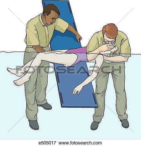 Stock Illustration of Third step in technique for extricating.