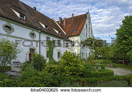 Stock Image of "Herb garden of the ZUK on Maierhof, Benedictine.