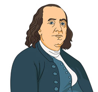 Benjamin franklin clip art.