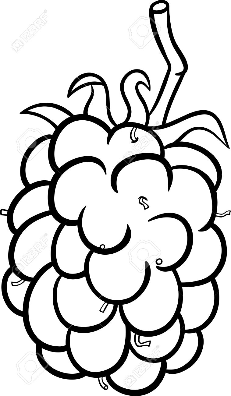 Berry clipart black and white.