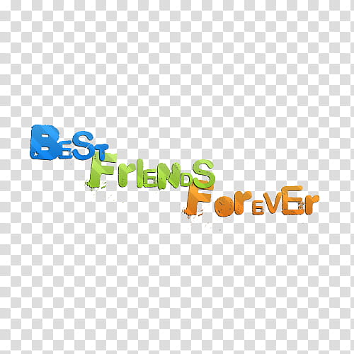 BFF, Best Friends Forever text transparent background PNG.
