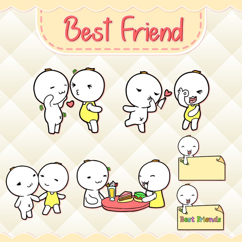 Best friend Clipart.