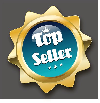 top seller seal or icon Clipart Image.