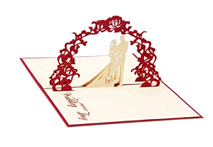Amazon.com : Vylila 3D Pop Up Greeting Card Handmade Wedding.