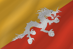 Bhutan flag clipart.