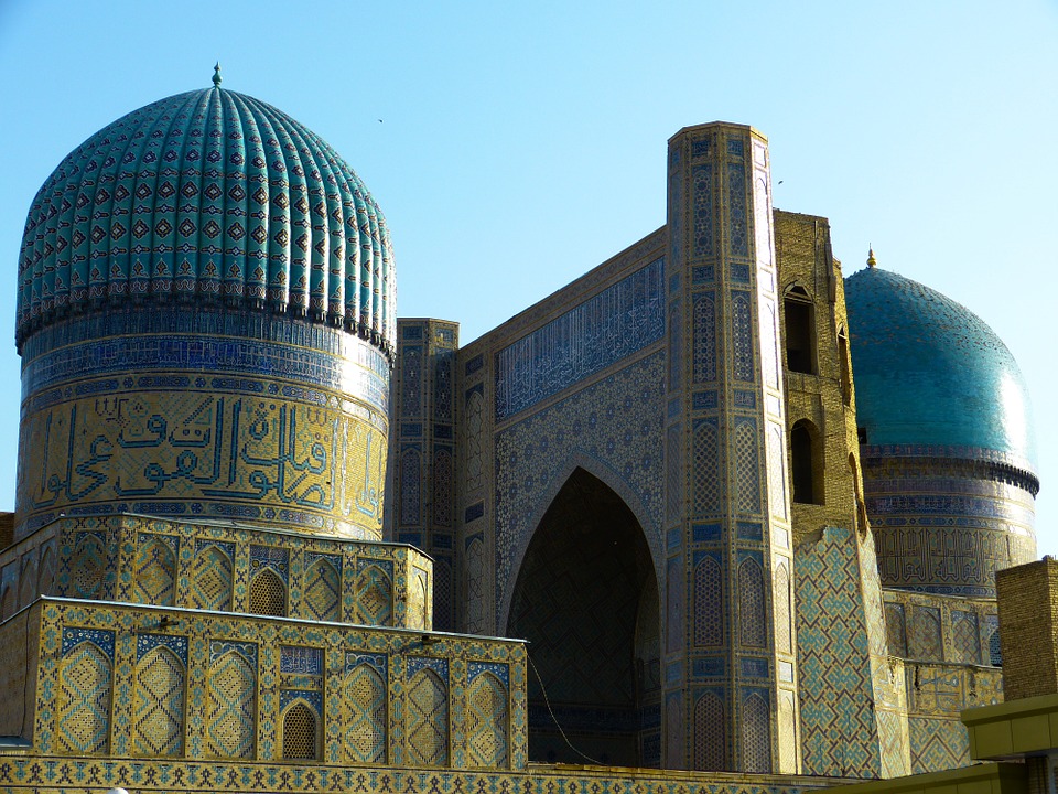 Free photo Uzbekistan Building Mosque Bibi Xanom Samarkand.