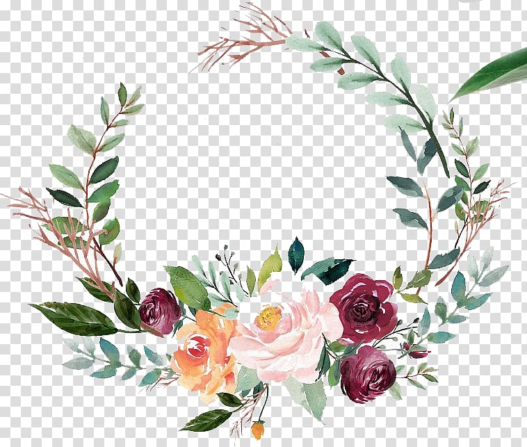 Download floral wreath clipart transparent background 10 free ...