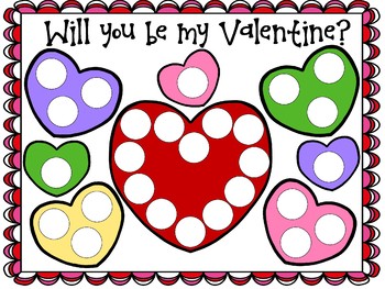 Dot paint Bible Verse page for Valentines Day.