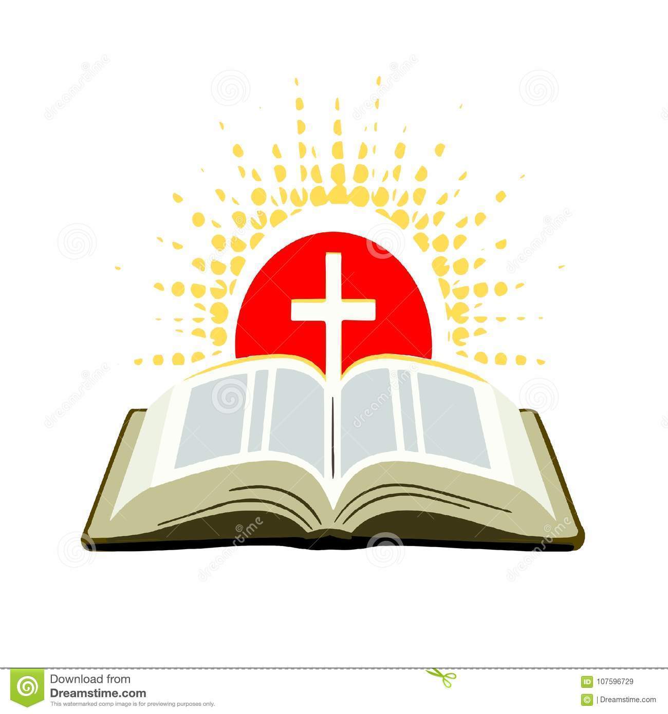 Open bible with cross clipart 4 » Clipart Portal.