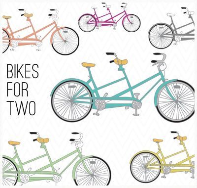 Bicycle built for two clip art. Suhweet. / design concepts.