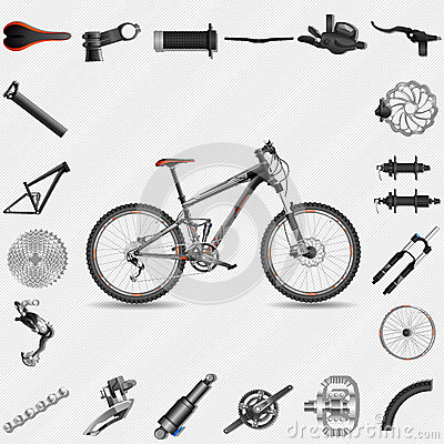 Clip Art Bicycle Parts Clipart.