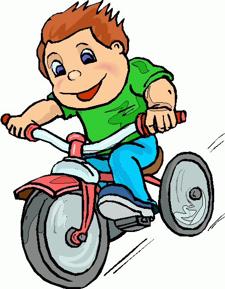 Bicycle riding clipart.