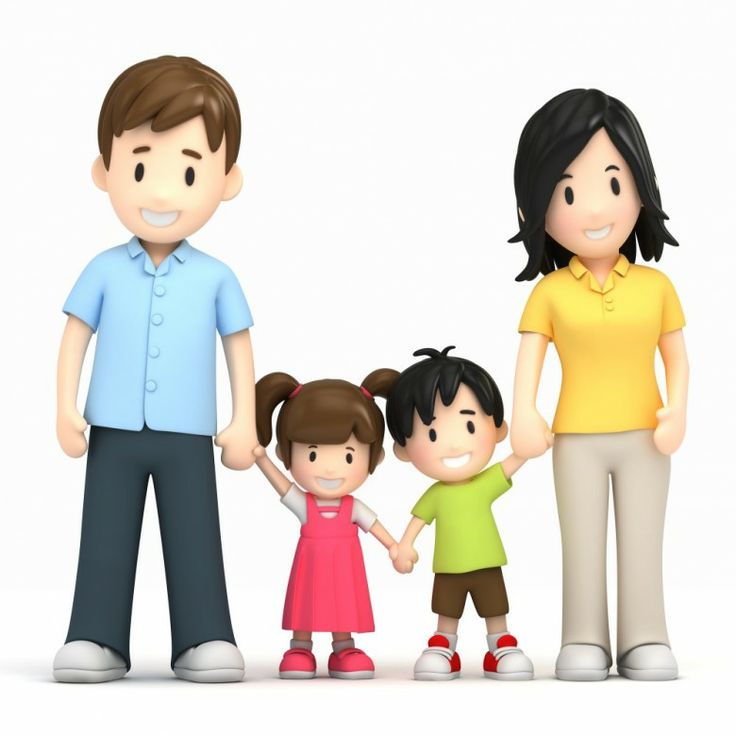 Small Family Clipart.