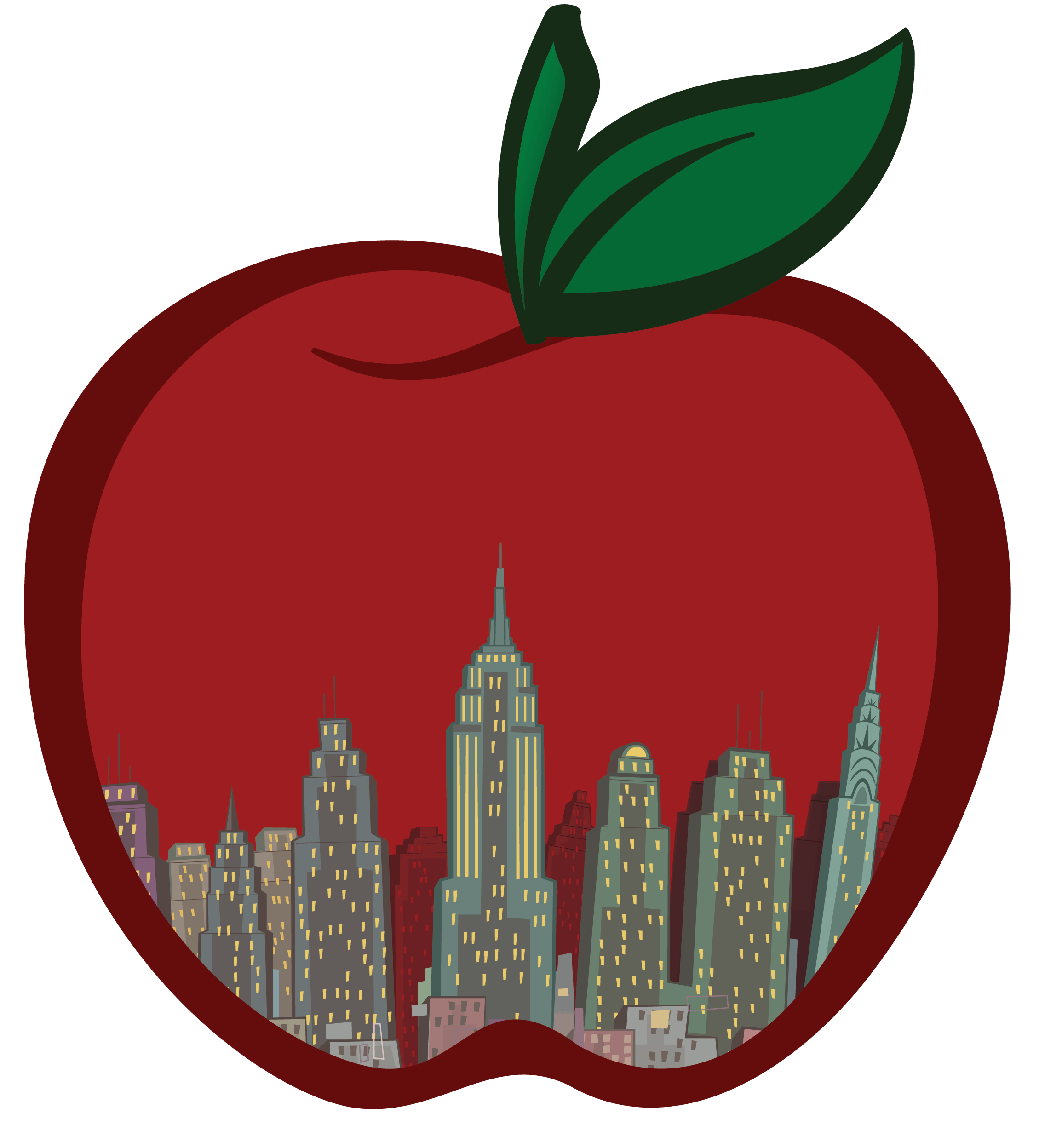 New York Big Apple Clipart.