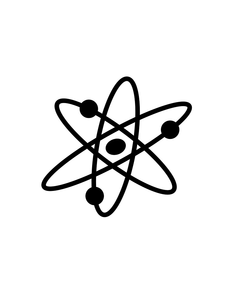 The Big Bang Theory Atom Logo 2 (in black).
