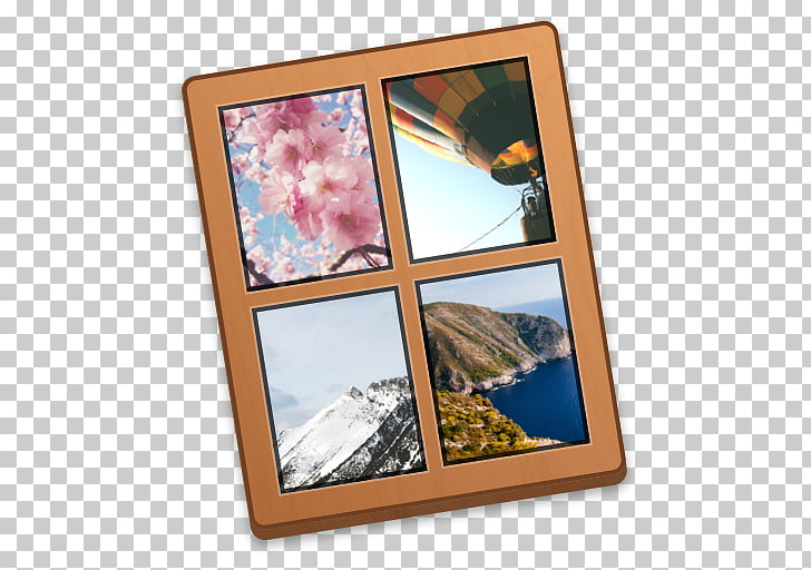 Navagio Frames Multimedia Collage Big Box Art, collage PNG.
