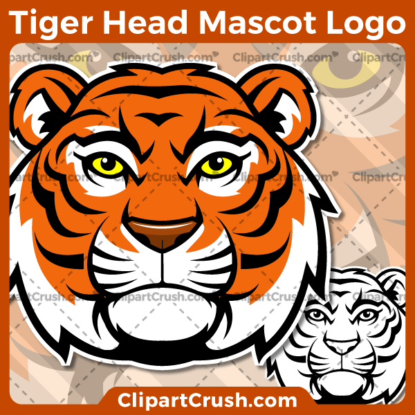 Tiger Head Mascot Logo.