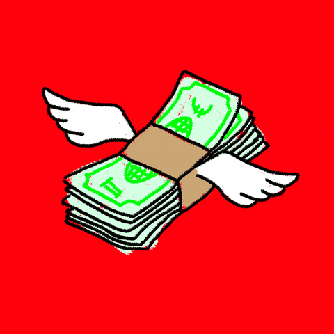 Flying money GIFs.