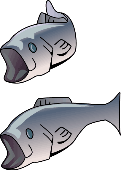 Download Seafood Clip Art ~ Free Clipart of Fish: Bass, Shrimp.