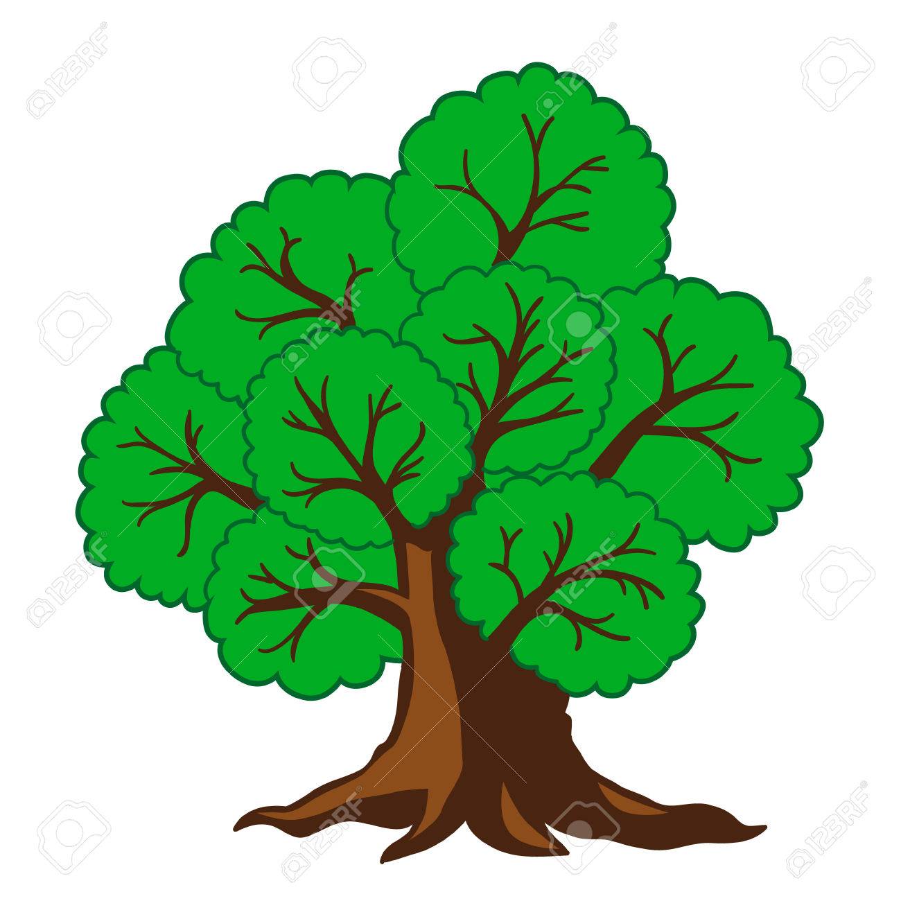Дерево для распечатки дуб большой