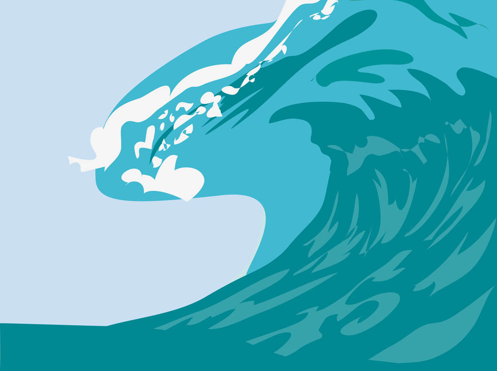 Giant wave clipart - Clipground