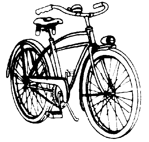 Bicycle vintage bike clip art.