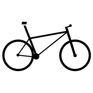 Bicycle Icon Silhouette clipart, cliparts of Bicycle Icon.