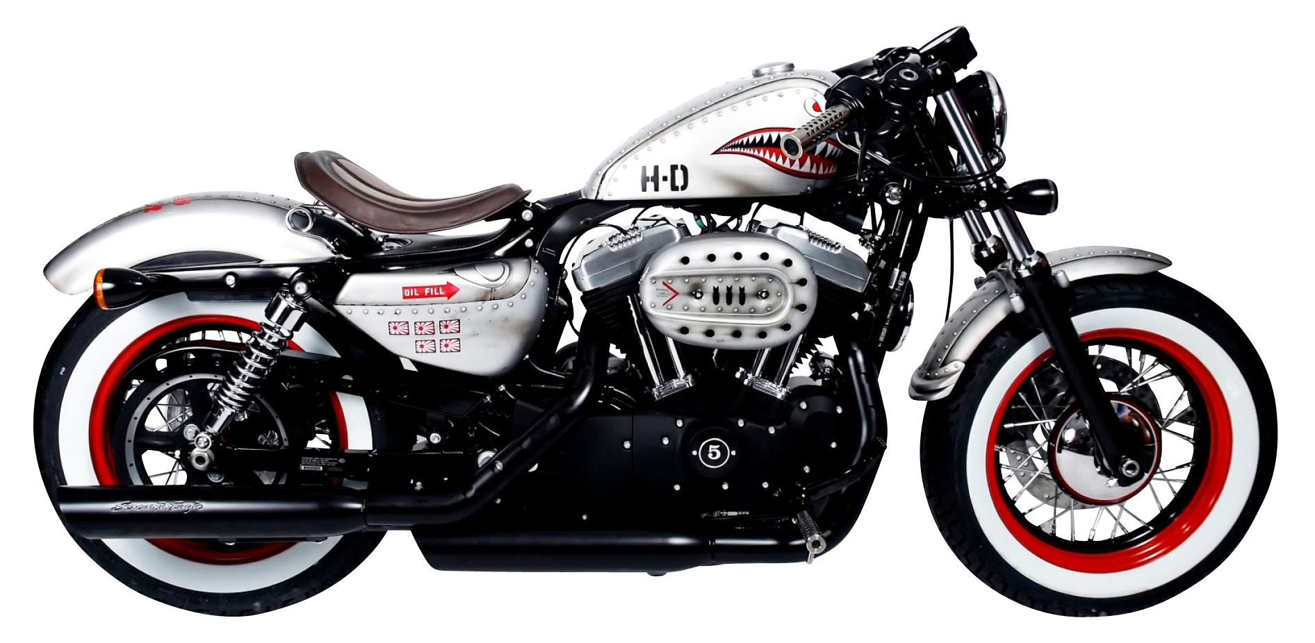 Harley Davidson Motorcycle Bike PNG Transparent Image 1.