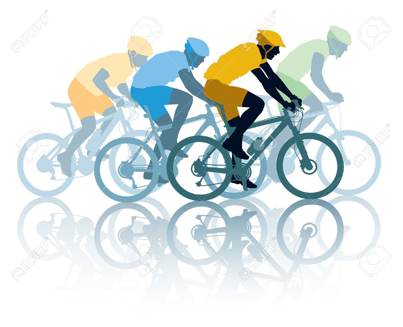 Cycle Race Clipart.