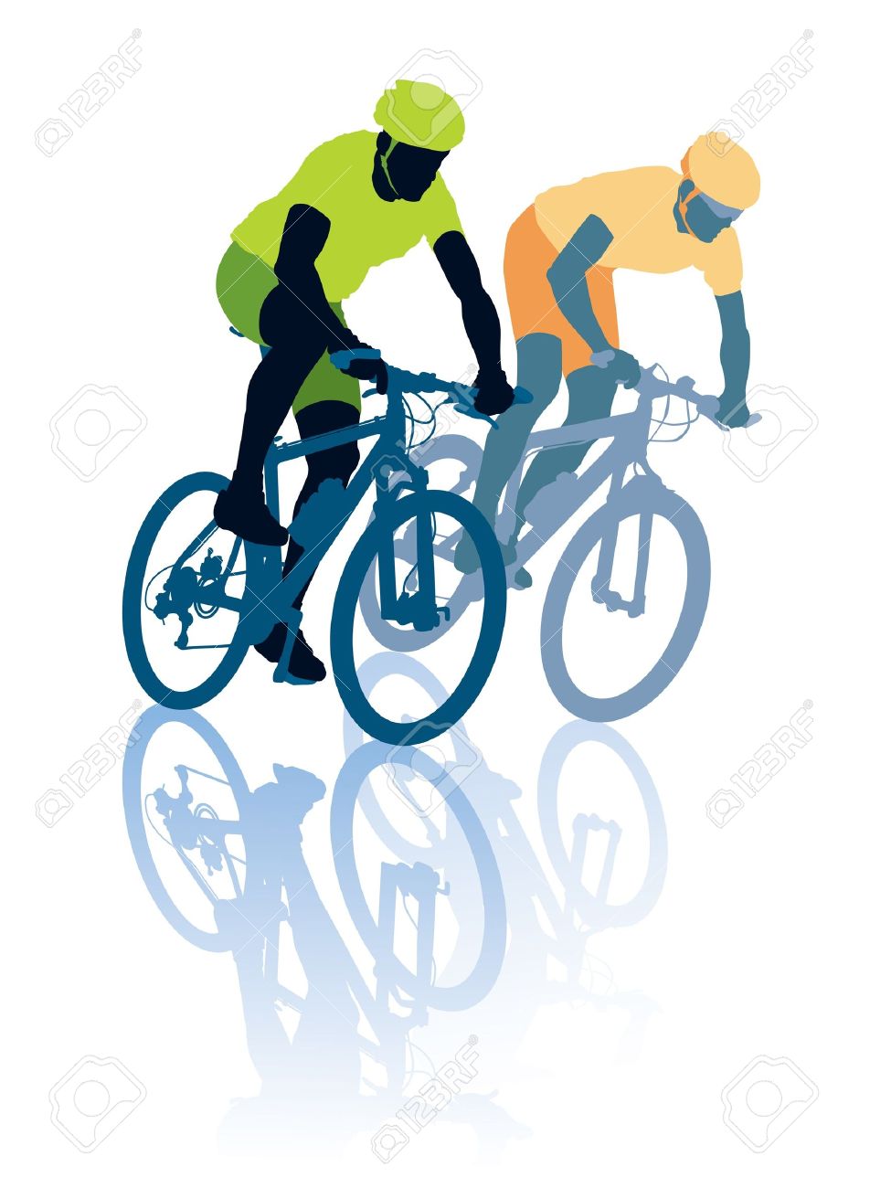 Cycle Race Clipart.