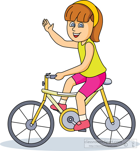 Bike Riding Clipart.