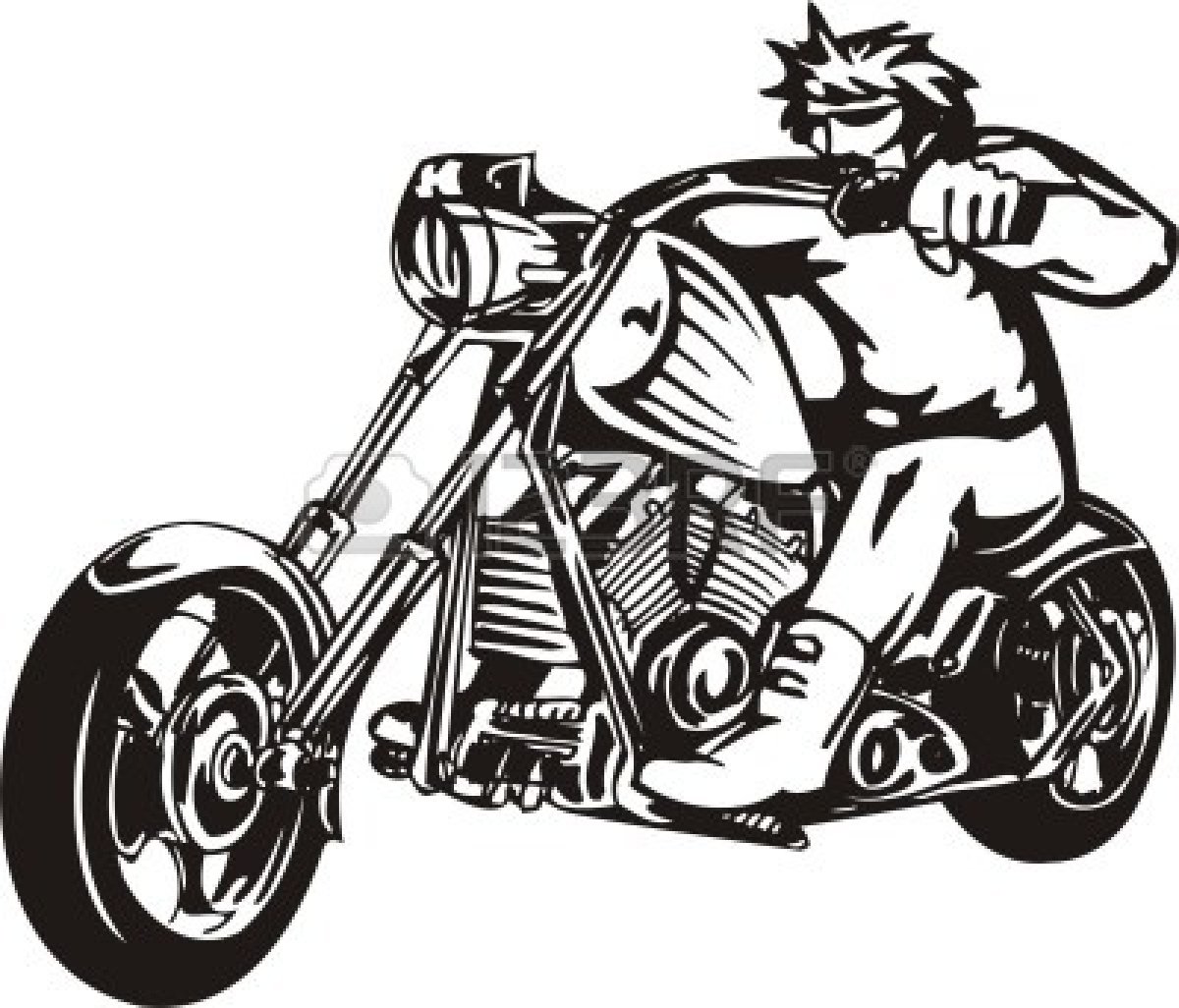 Biker Clipart.