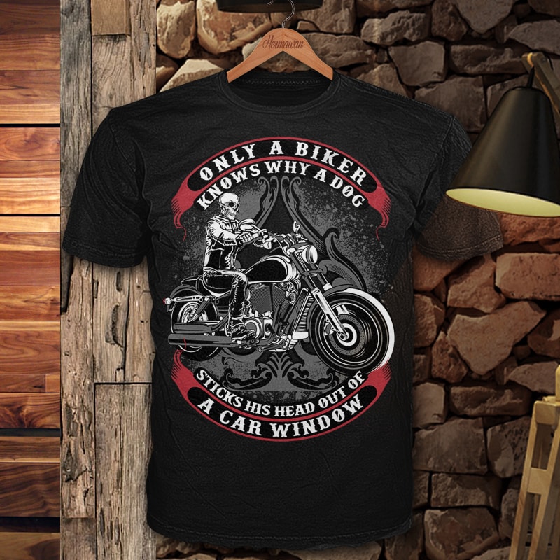 Biker Only t shirt template.