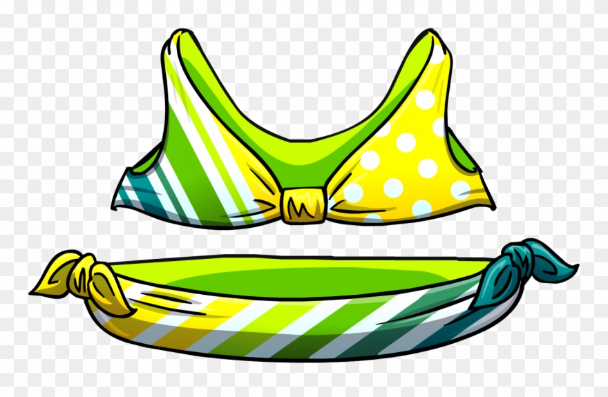 Lemon Lime Stripe Bikini.