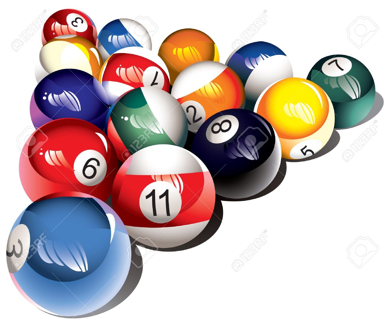 8 ball billiards rack