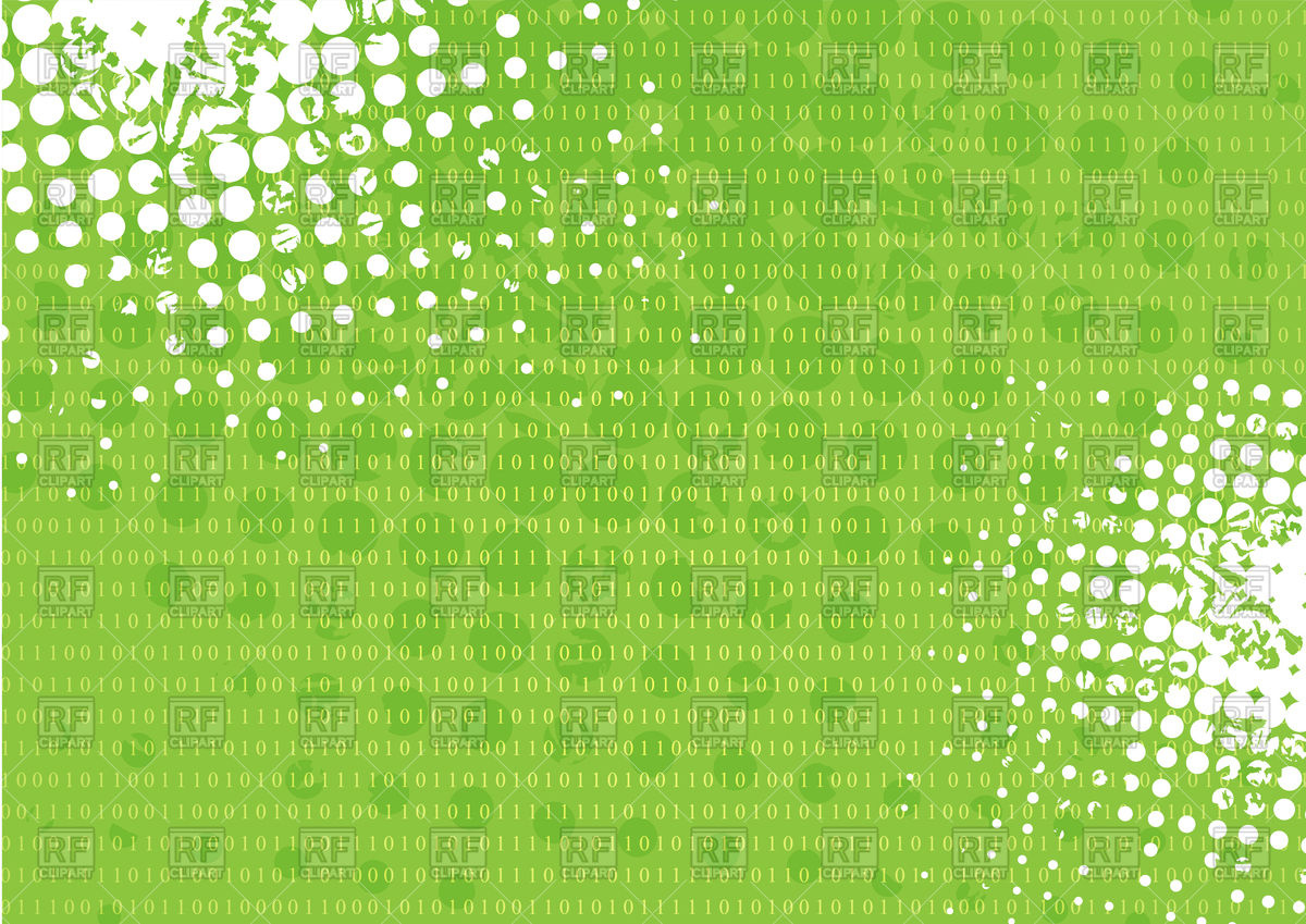 Tech grunge green binary system background Vector Image #141188.