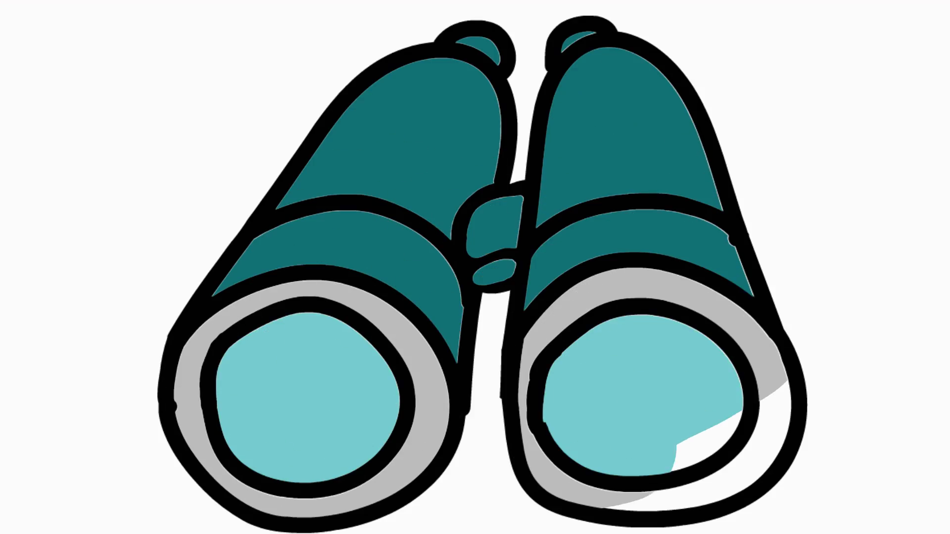 Cartoon Binoculars Clipart.