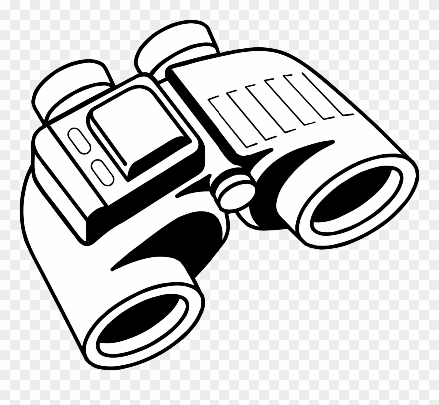 Binoculars Clipart Black And White.
